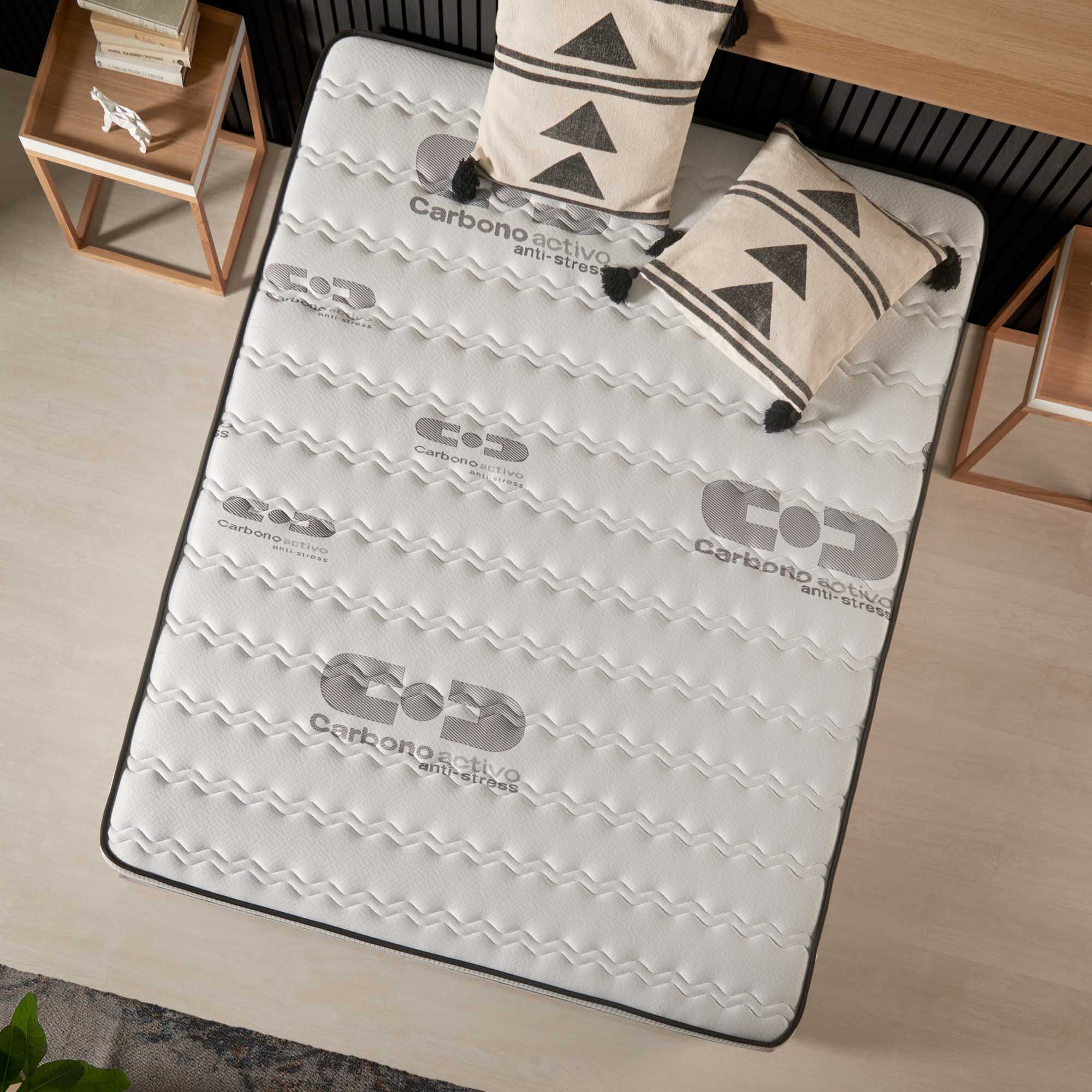 CARBONO MATRAS 120×200 CM – PREMIUM EENPERSOONS MEMORY FOAM MATRAS, 25 CM DIK